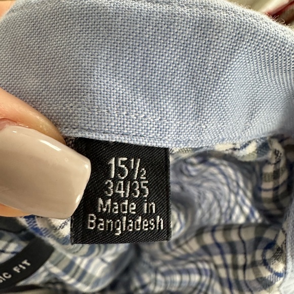 Nautica Classic Fit plaid button down sz: Large - Picture 4 of 6